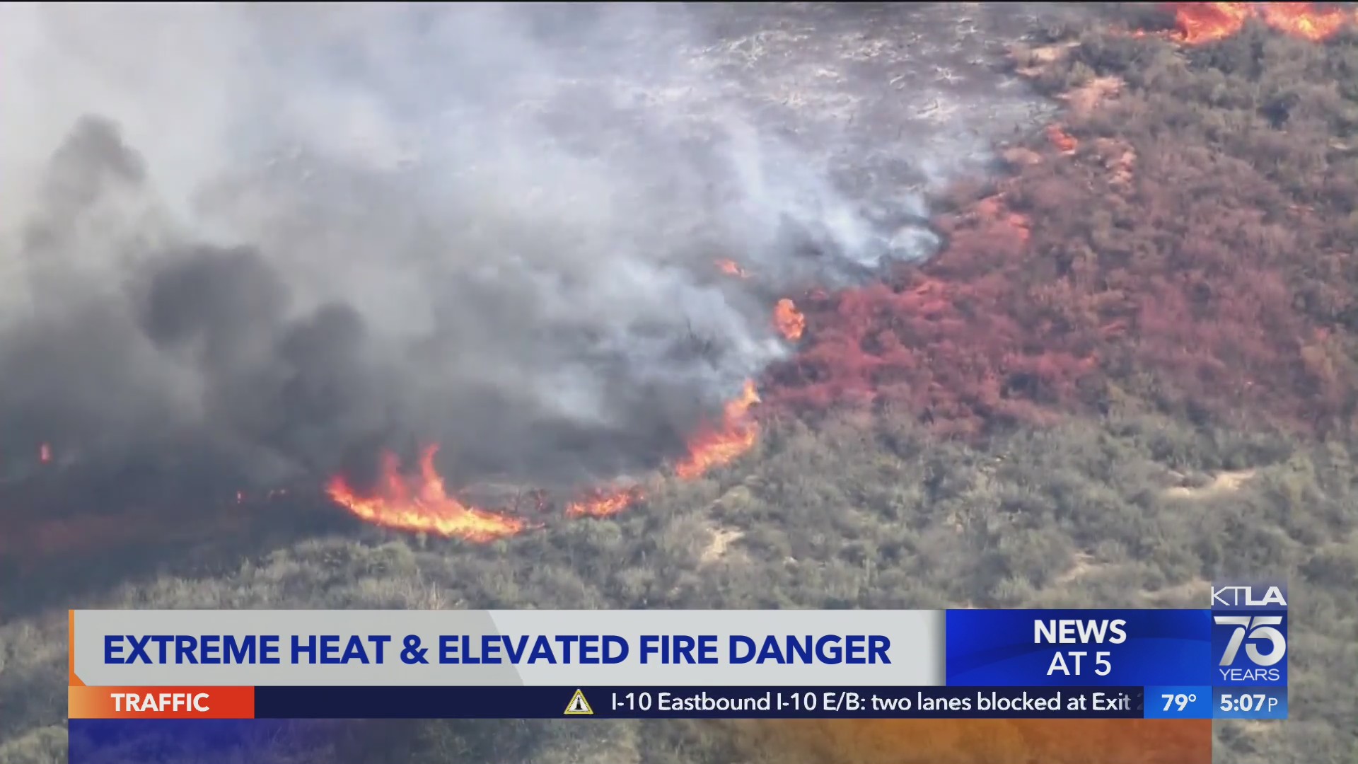 Extreme heat brings elevated fire danger across the state – KTLA