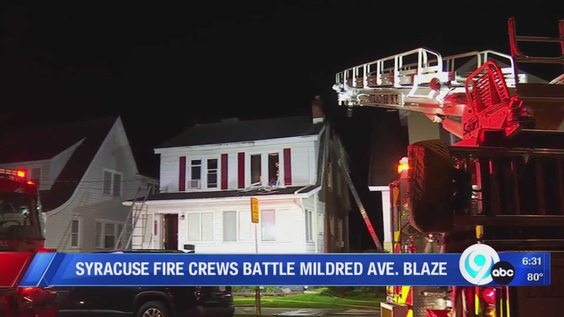 Syracuse fire crews battle Mildred Avenue blaze – WSYR