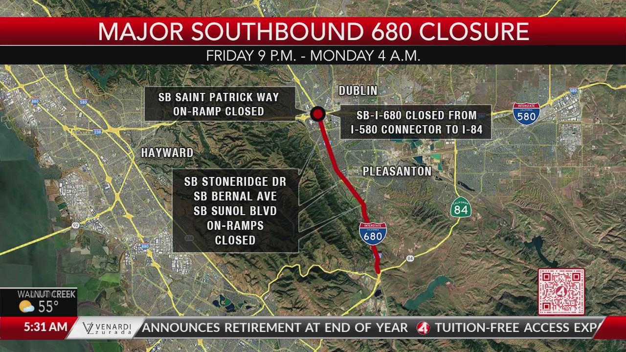 Major southbound 680 closure – KRON4