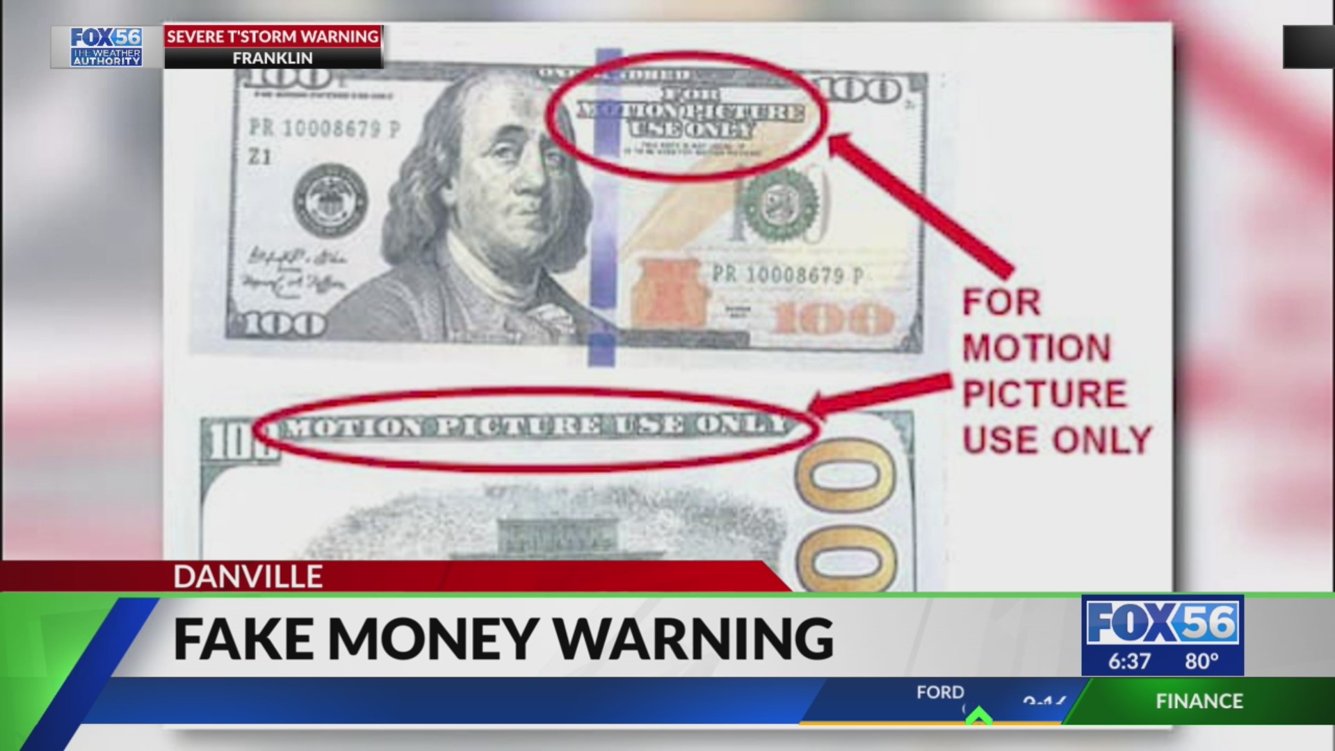 Danville police warn about fake money in circulation FOX 56 News