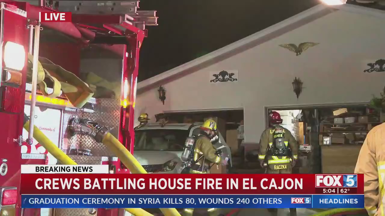 Crews Battle Residential Fire In El Cajon – FOX 5 San Diego & KUSI News