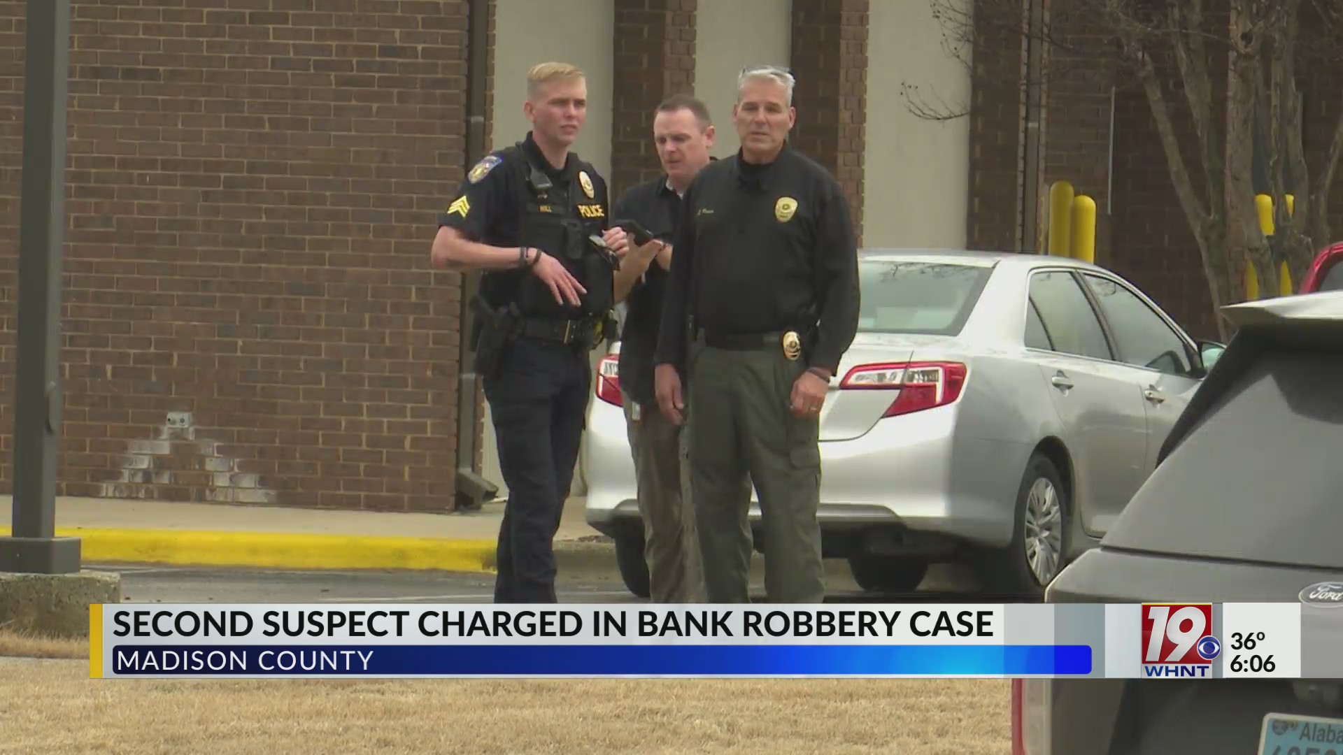 Second Suspect Charged in Bank Robbery Charge (News 19 at 6)