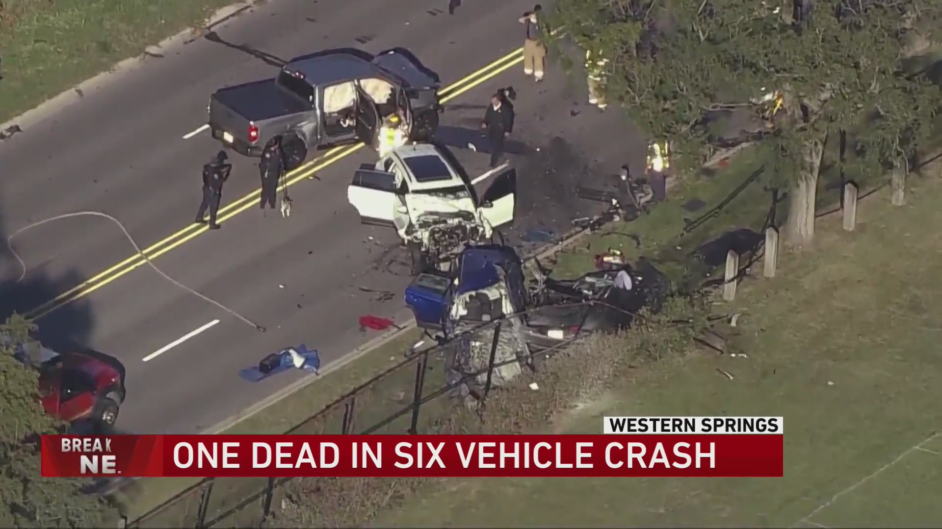 1 dead, 3 hurt in Western Springs multi-vehicle crash – WGN-TV