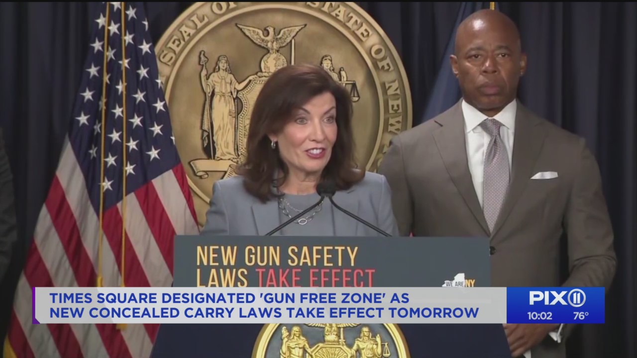 Times Square designated ‘gun free zone’ as new laws take effect – PIX11