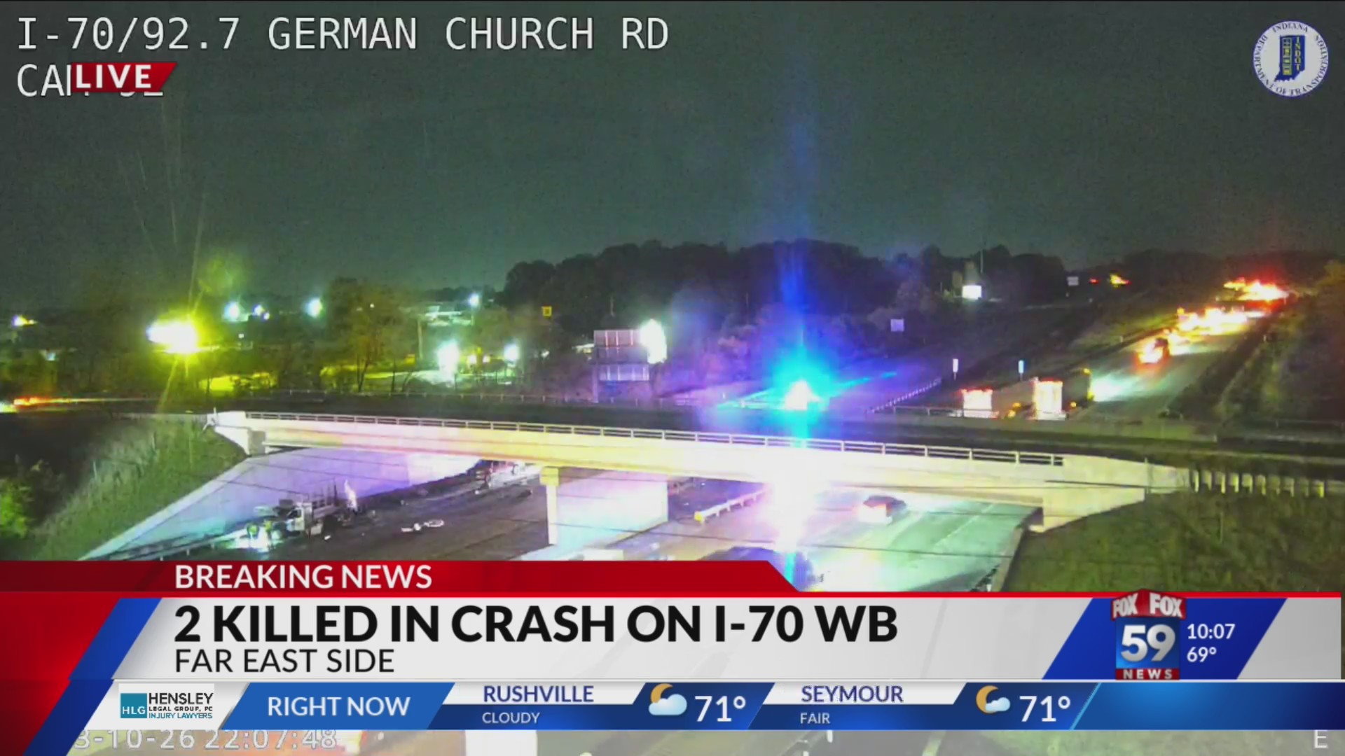 ISP: I-70 WB crash leaves 2 dead – Fox 59
