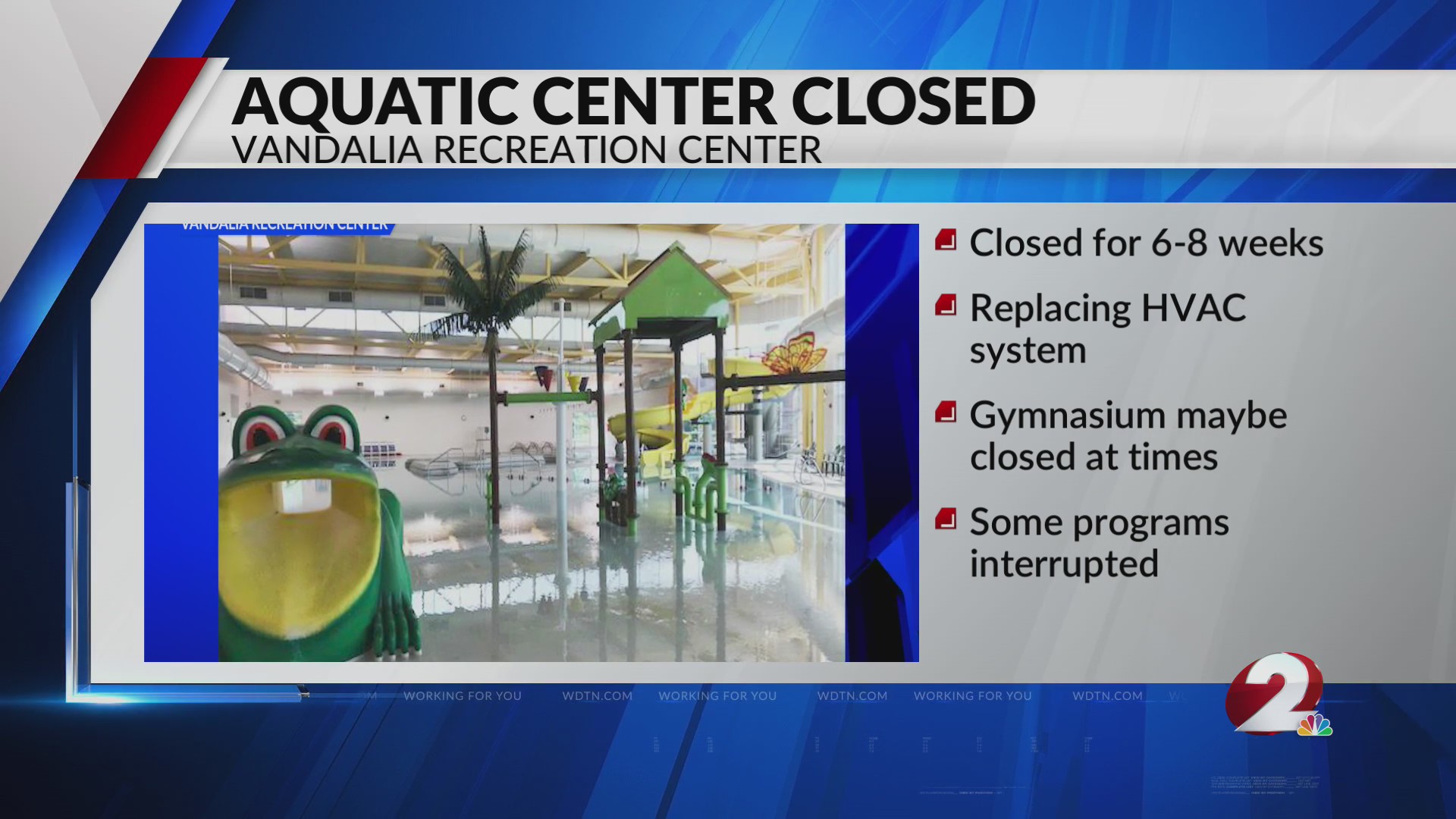 Vandalia Recreation Center to undergo changes; Aquatic Center to