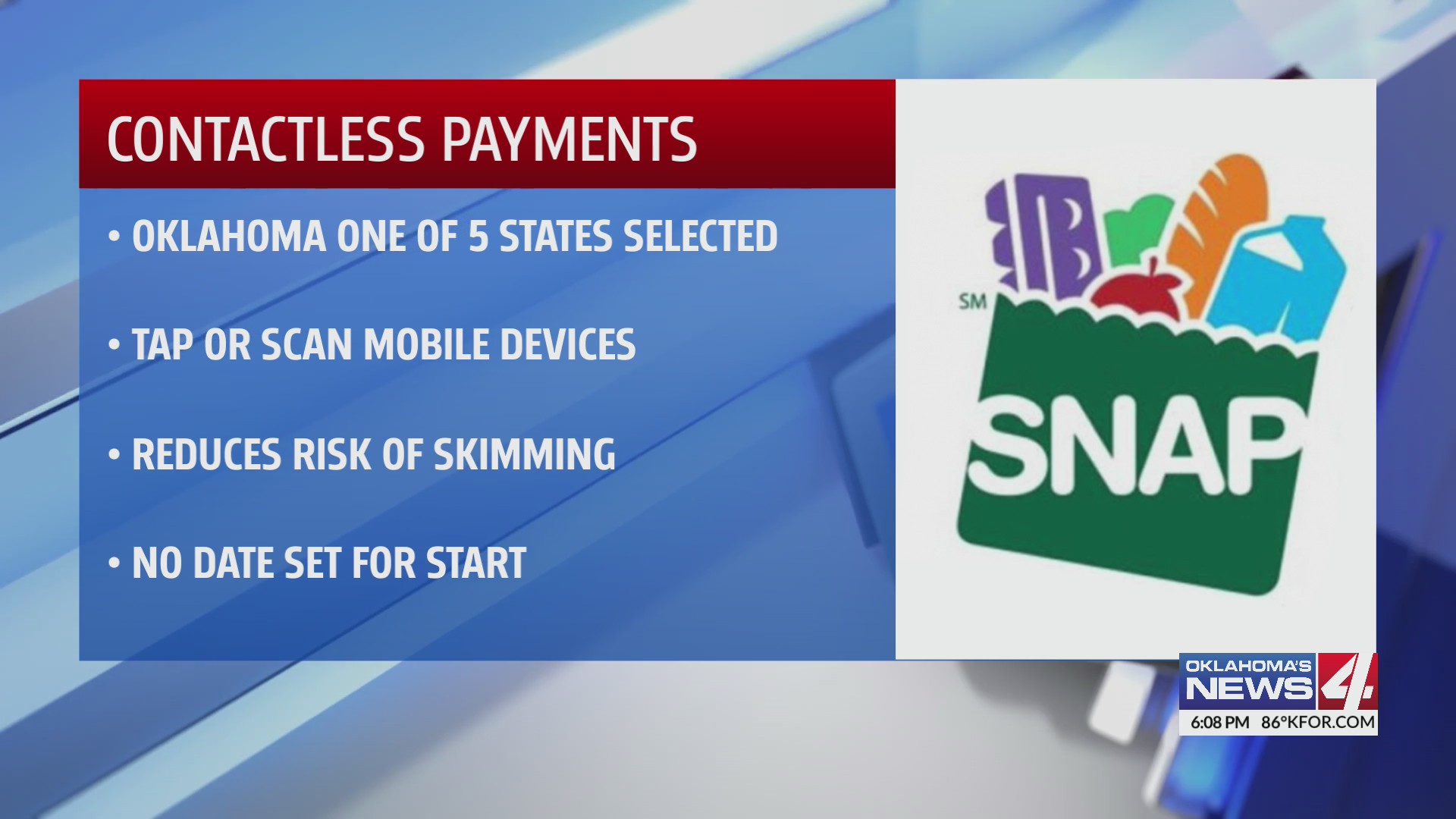 Oklahoma selected to test SNAP mobile payments – KFOR.com Oklahoma City