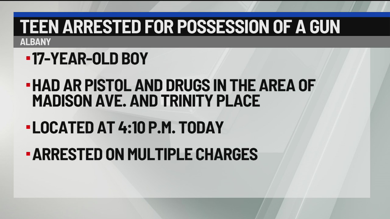 Teen arrested in Albany on weapon, drug charges – NEWS10 ABC