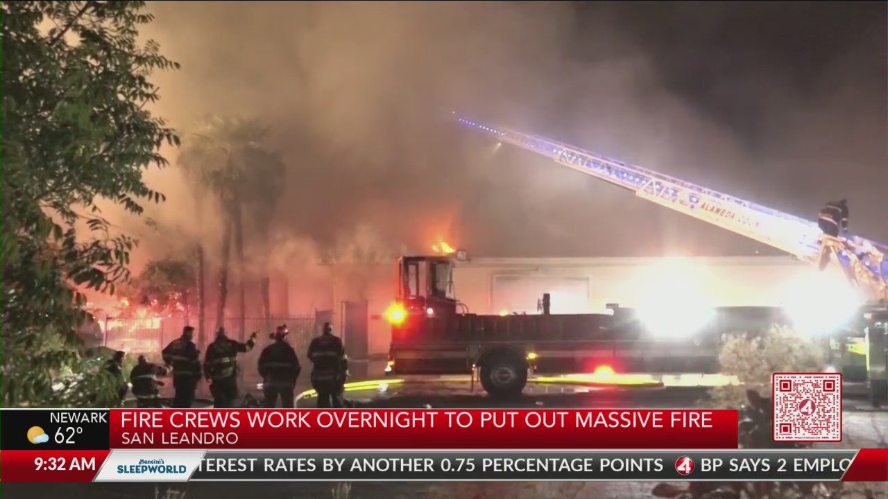 Fire crews work overnight to put out massive fire – KRON4
