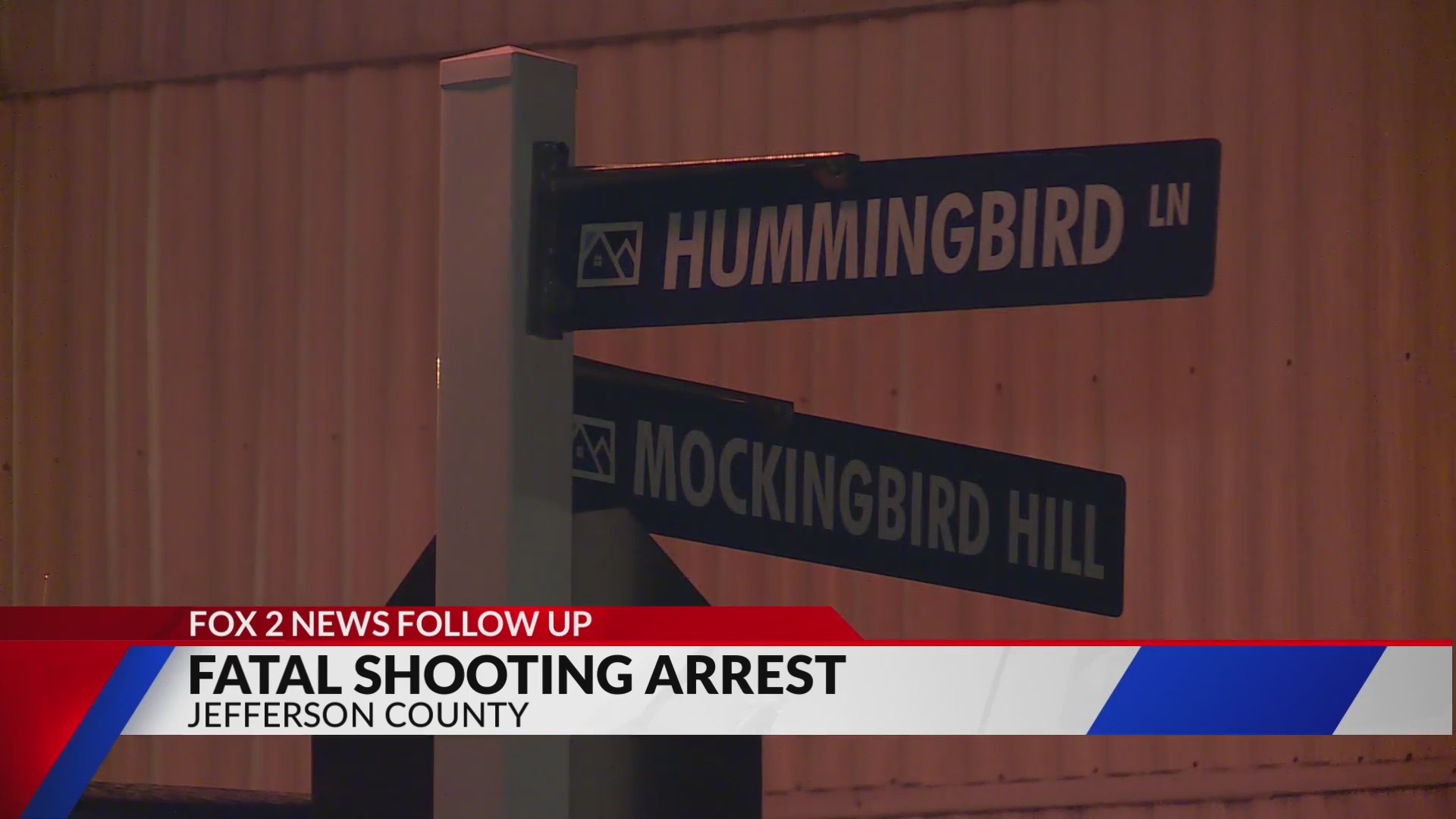 Arrest made in fatal Jefferson County shooting FOX 2